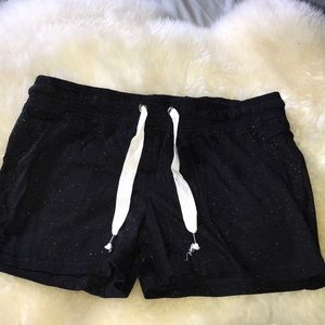 Black casual shorts